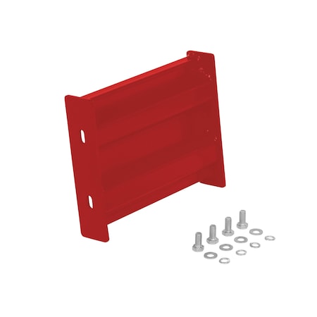 Vestil Bolt-On Style Guard Rail 1 Ft Red GR-F2R-BO-1-RD